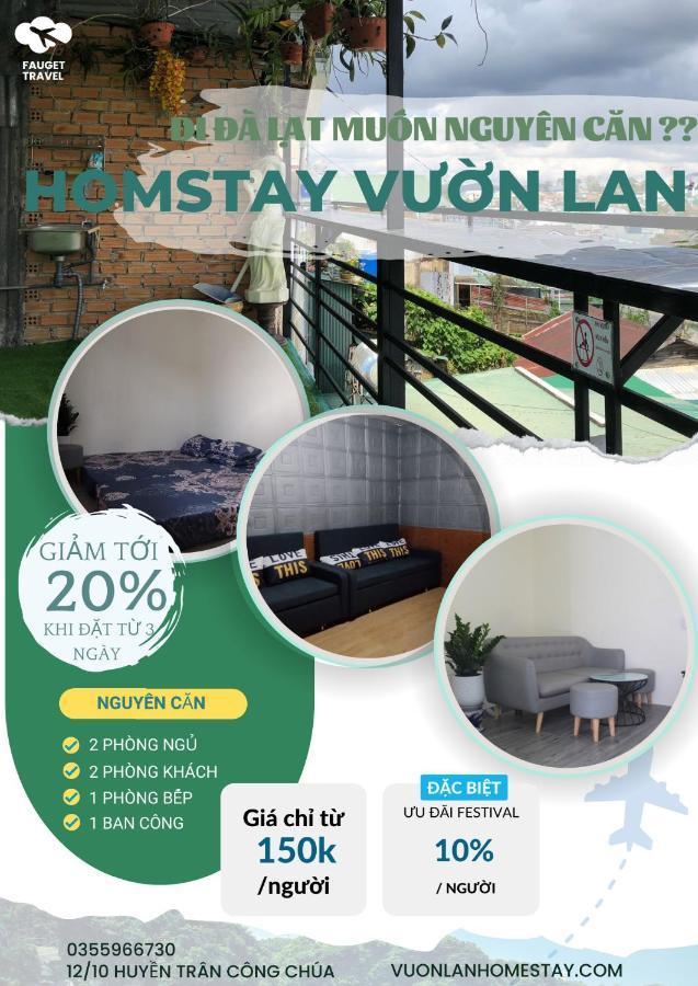 Vuon Lan Homestay Da Lat- Nguyen Can 132M2 Esterno foto